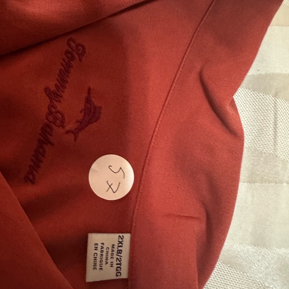 Nice rust colored Tommy Bahama, short sleeve button-down shirt 2xb - Picture 5 of 6